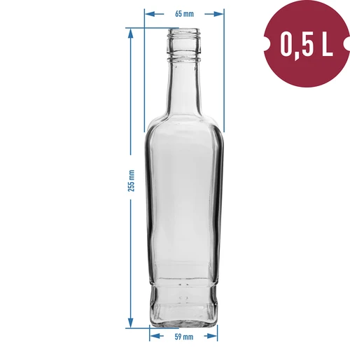 Pryncypalna boca 500 ml s čepom, 6 kom. - 6