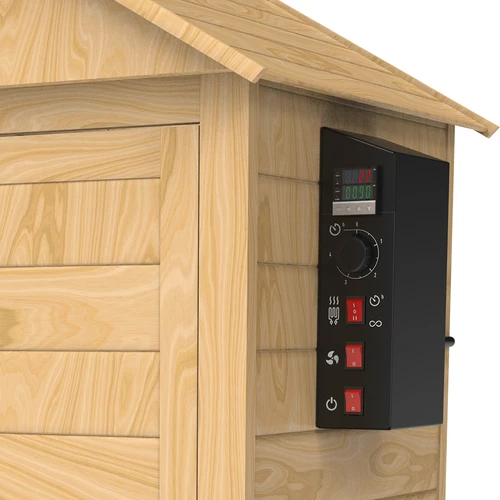 Pušnica 200 L dragON Larch E21 - od ariša, s električnim grijaćim modulom i kontrolerom - 9