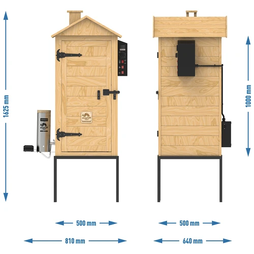Pušnica 200 L dragON Larch E21 - od ariša, s električnim grijaćim modulom i kontrolerom - 14