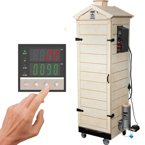 Pušnica dragON PLYWOOD NATURE – bez okvira, modularna, s digitalnim kontrolerom, 320L