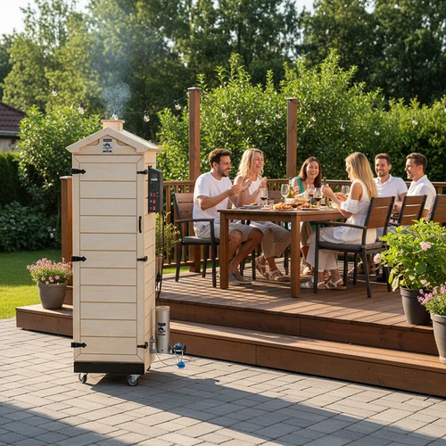 Pušnica dragON PLYWOOD NATURE – bez okvira, modularna, s digitalnim upravljačem, 320L - 13