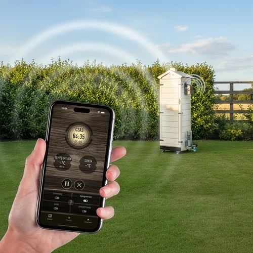 Pušnica dragON PLYWOOD NATURE – bez okvira, modularna, s Wi‑Fi upravljačem, 320L - 12