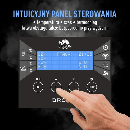 Pušnica dragON PLYWOOD NATURE – bezokvirna, modularna, s Wi-Fi upravljačem, 320 L - 10