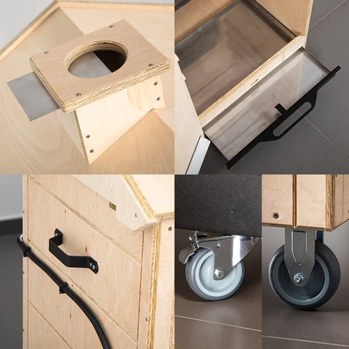 Pušnica dragON PLYWOOD NATURE – bezokvirna, modularna, s Wi-Fi upravljačem, 320 L - 6