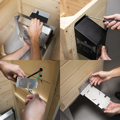 Pušnica s Wi-Fi, 200 L – dragON WOOD 100IQ s električnim grijaćim modulom i kontrolerom - 14