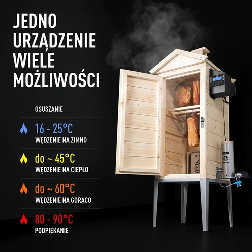 Pušnica s Wi-Fi, 200 L – dragON WOOD 100IQ s električnim grijaćim modulom i kontrolerom - 5