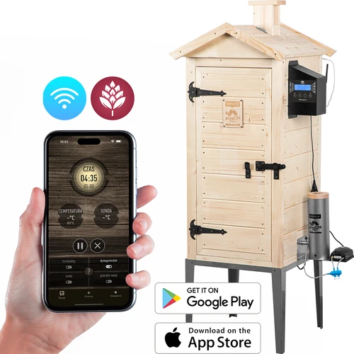 Pušnica s Wi-Fi, 200 L – dragON WOOD 100IQ s električnim grijaćim modulom i kontrolerom