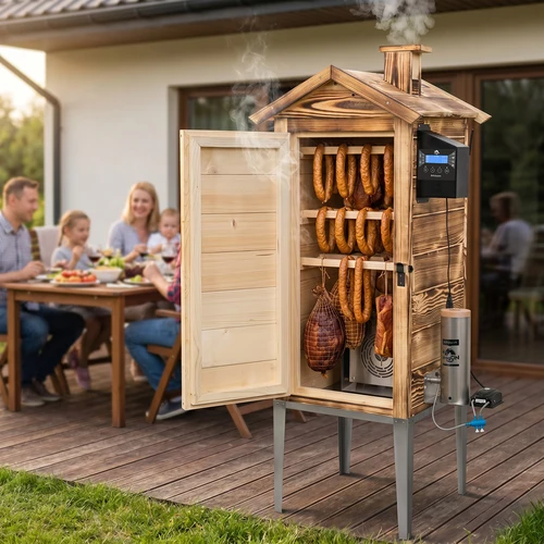 Pušnica s Wi-Fi, 200 L - dragON WOOD 100IQ s električnim grijaćim modulom i upravljačem, ložena drvom - 12