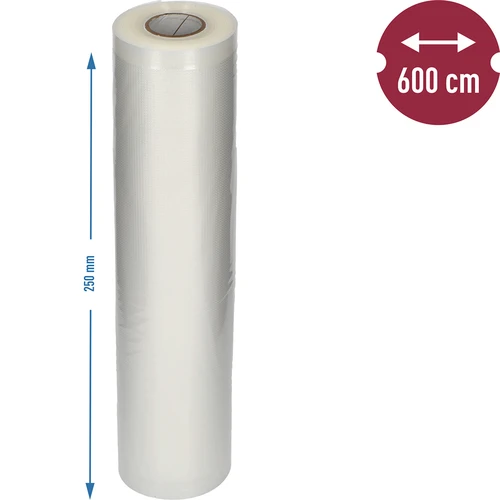 Rebrasta folija u rukavu – za aparat za vakuumiranje, 25 x 600 cm - 6