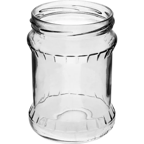 Rebrasta staklenka 500ml - sa zlatnim poklopcem fi 82/6, 6 kom. - 3
