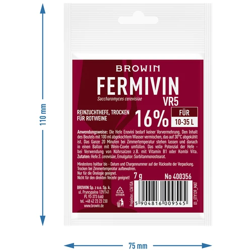Reinzuchthefe, Suhi Fermivin VR5 7g - 3