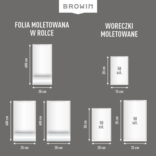 Reljefna folija u rukavu – za vakuumski aparat, 28x600cm - 15