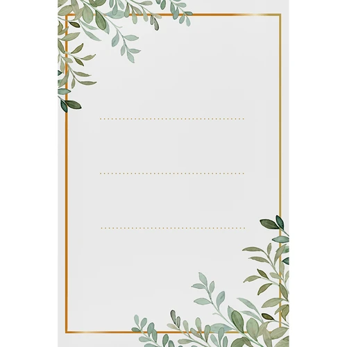 Samoljepljive etikete 60 x 90 mm za boce, staklenke, poklone s cvjetnim uzorkom - 20 kom.  - 1 