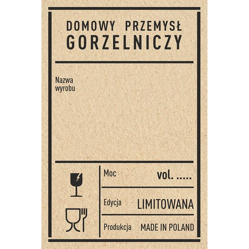 Samoljepljive naljepnice 60x90 mm za boce, votku, PRL, 20 kom.  - 1 