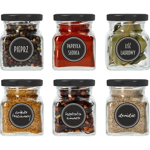 Set 12 x staklenka 120ml + 30 etiketa za označavanje začina - 14