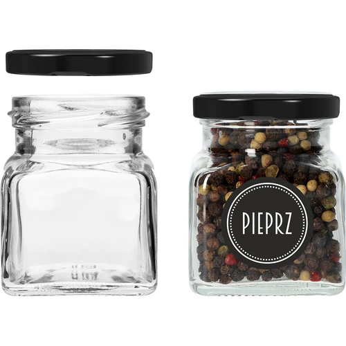 Set 12 x staklenka 120ml + 30 etiketa za označavanje začina - 7