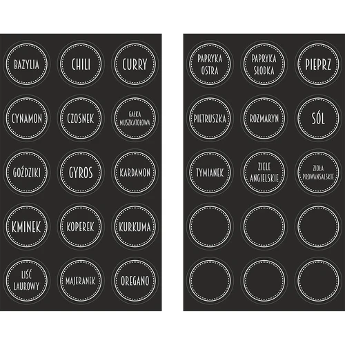 Set 12 x staklenka 120ml + 30 etiketa za označavanje začina - 5
