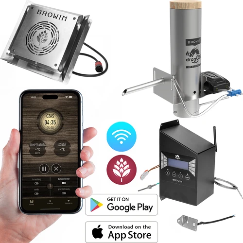 Set dragON za pušnice - IQ moduli s Wi-Fi i generator dima JET 2 LONG s pepeljarom  - 1 