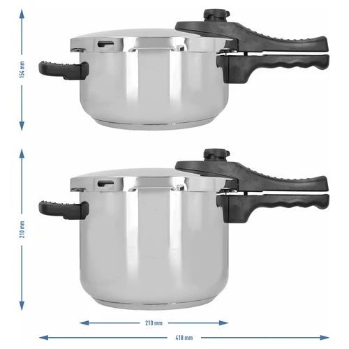 Set ekspres lonaca od nehrđajućeg čelika, 4 i 6 L - 10