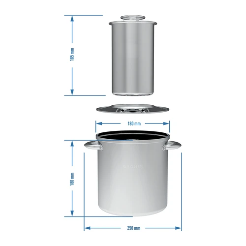 Set s vodenim plaštem - šunkovar 1,5 kg + lonac - 15