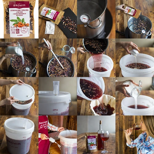 Set za vino 4 GODIŠNJA DOBA - Divlja ruža - 5