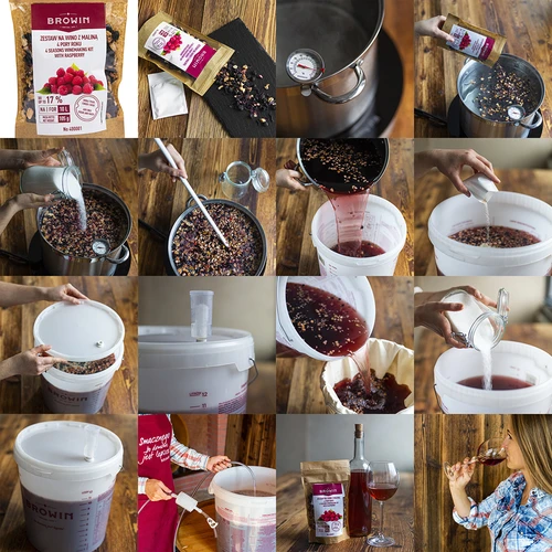 Set za vino 4 GODIŠNJA DOBA - Malina - 5
