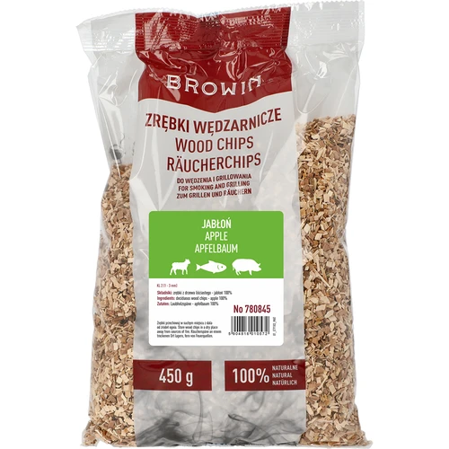 Sječka za dimljenje/roštiljanje, JABUKA - 450 g, kl. 2