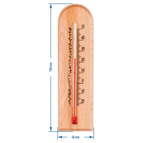 Sobni termometar s uzorkom (-20°C do +50°C) 15cm - 3