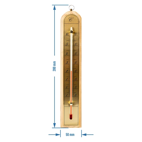 Sobni termometar sa zlatnom skalom (-10°C do +60°C) 28cm mix - 5