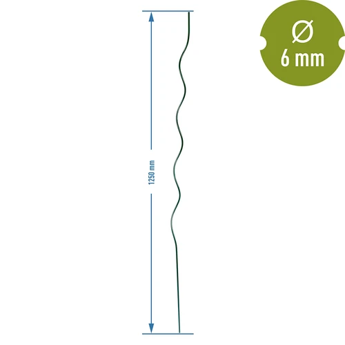 Spiralni čelični štap 1,25m x 6mm - 2