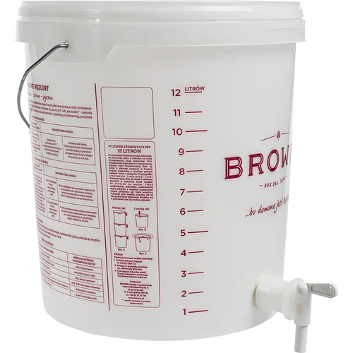 Spremnik za fermentaciju 15 L s poklopcem i slavinom - 5