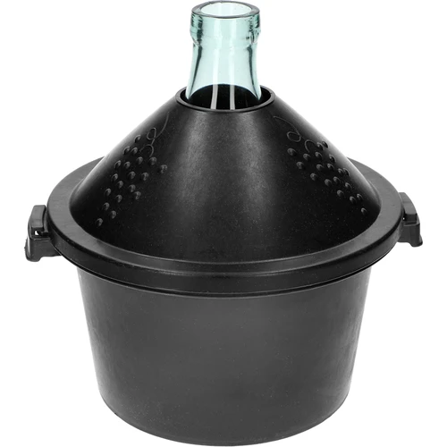 Stakleni balon za vino 5 L - u plastičnoj košari - 3