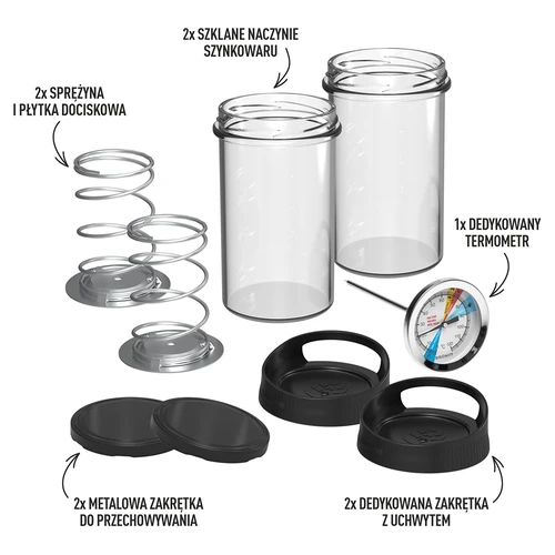 Stakleni šunkovar - DUO set, za 2 x 450 g - 2