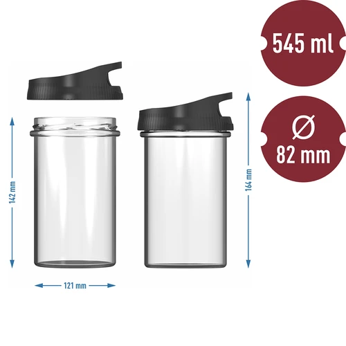Stakleni šunkovar - set DUO, za 2 x 450 g - 11