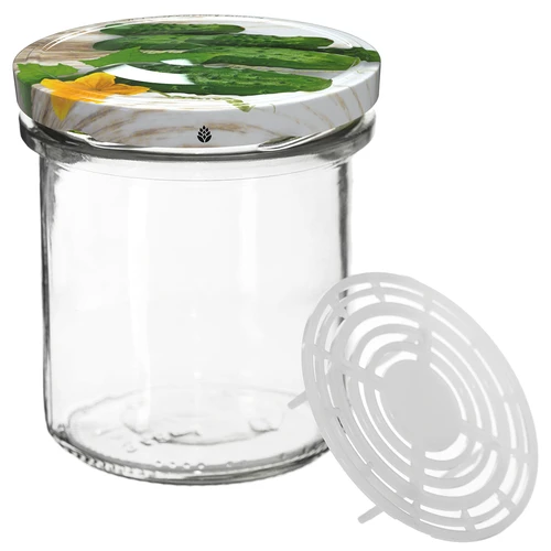 Staklenka 350 ml s poklopcem i pritiskom - 6 kom. - 4