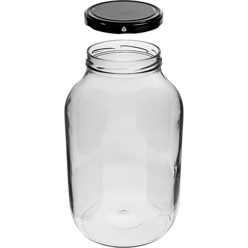Staklenka 4L s crnim poklopcem ø 100 - 2