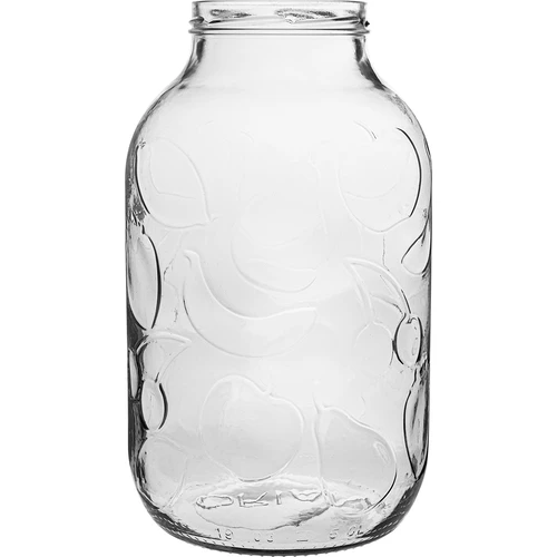 Staklenka 5 L fi 100, bez poklopaca, 6 kom. - 2