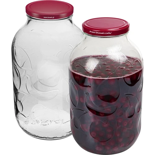Staklenka 5 L fi 100, bez poklopaca, 6 kom. - 4