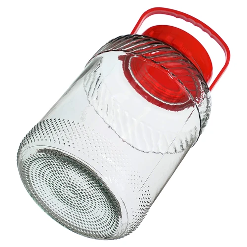 Staklenka 5 L s plastičnim poklopcem - 3