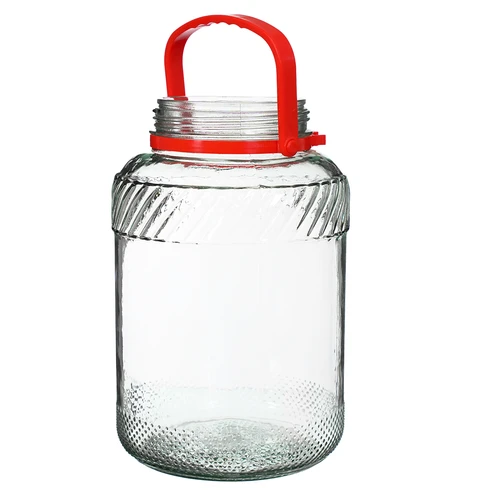 Staklenka 5 L s plastičnim poklopcem - 2