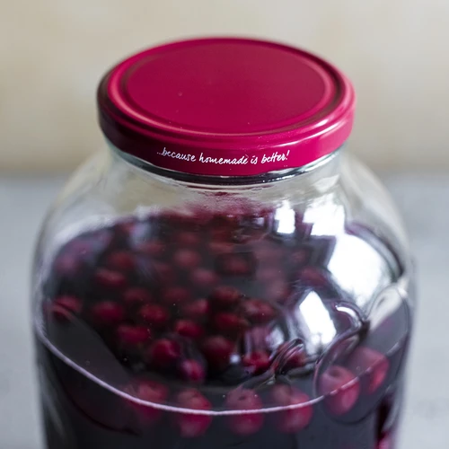 Staklenka 5L s ornamentom poklopac bordo fi 100 - 8