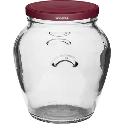 Staklenka Amfora 580 ml (fi 82) s bordo poklopcem 6 kom - 2