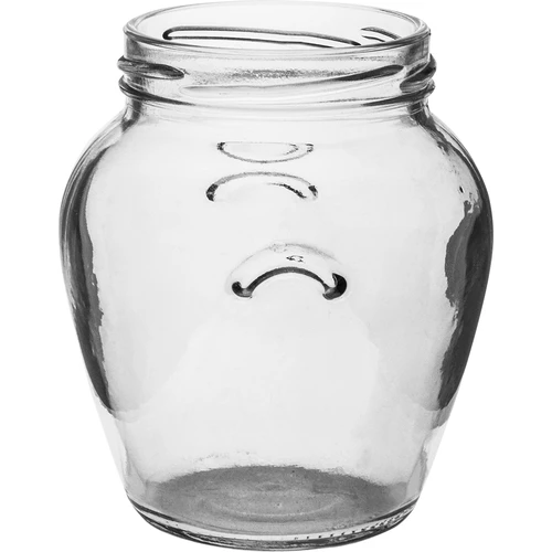 Staklenka Amfora 580 ml (fi 82) s crnim poklopcem 6 kom. - 4