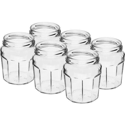 Staklenka Konfitura 230ml s crnim poklopcem fi63/4 - 6 kom - 4