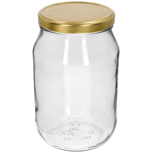 Staklenka TO 1,7 L sa zlatnim poklopcem fi 100/6, 1 kom.