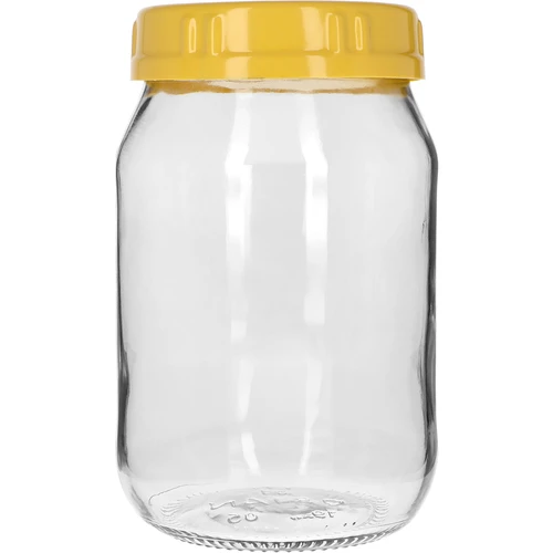 Staklenka TO 1,7 L sa žutim plastičnim poklopcem, s ručkom, fi 100, 1 kom. - 2