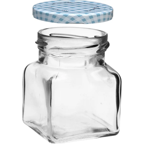 Staklenka TO 120 ml Četiri kuta fi 53 poklopac - 6 kom. - 3