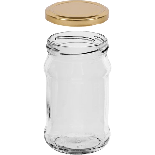 Staklenka TO 300 ml sa zlatnim poklopcem fi 66 - 6 kom. - 3