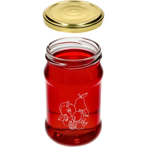 Staklenka TO 300ml s tiskom - mješavina voća i poklopcem fi66/4 - 6 kom. - 5