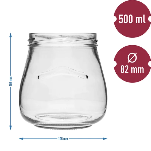 Staklenka TO 500 ml druga Amfora - 6 kom. - 2